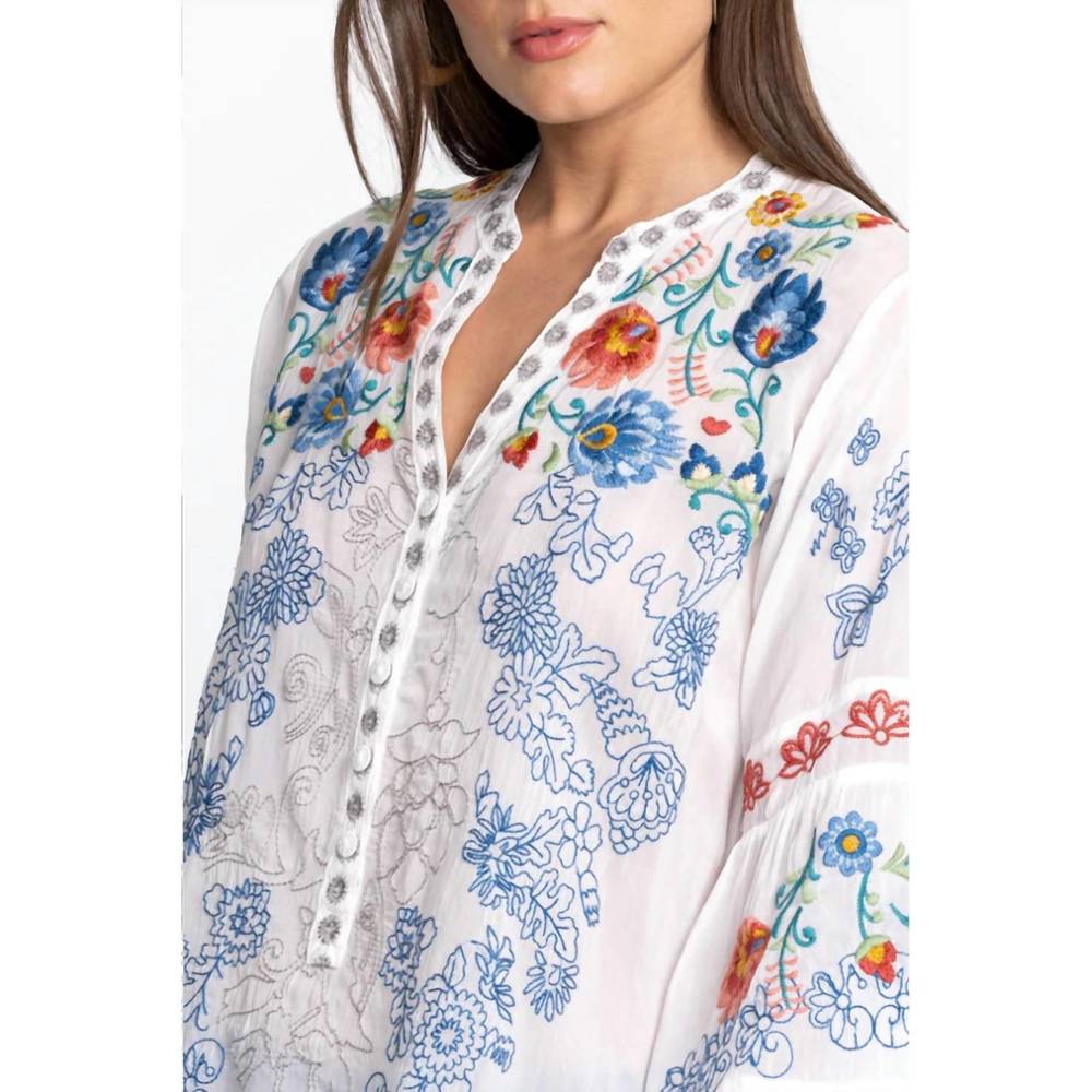 NEW JOHNNY WAS maverick blouse in white - Picture 2 of 6